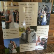 Large Wood wedding collage